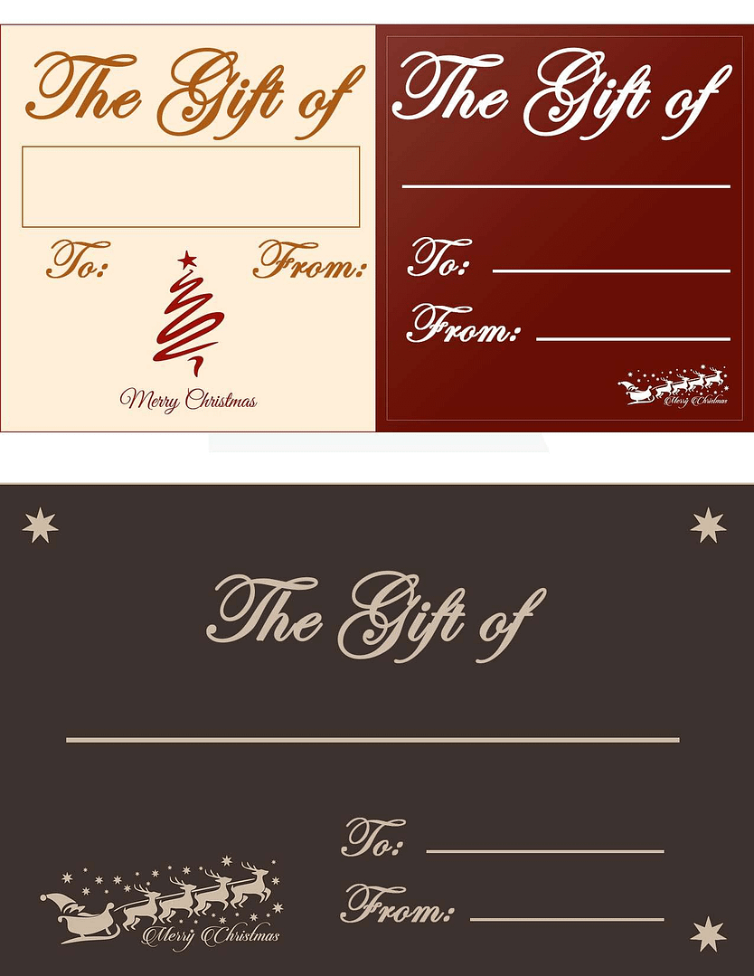 Printable Gift Certificates & Christmas Gift Box! - Freebfinder.com