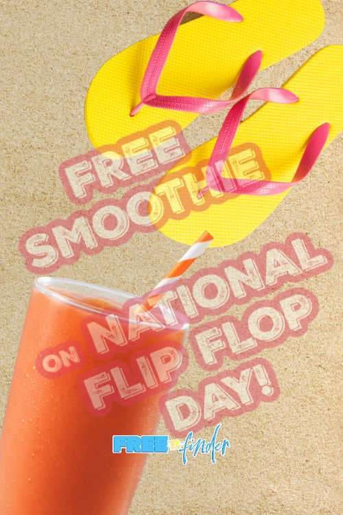 Free Tropical Smoothie On National Flip Flop Day Today